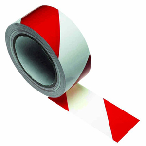 RED & WHITE HAZZARD TAPE