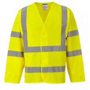 YELLOW LONG SLEEVE VEST DC473 LONG SLEEVE VEST